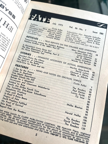 FATE Magazine - Vintage July 1973