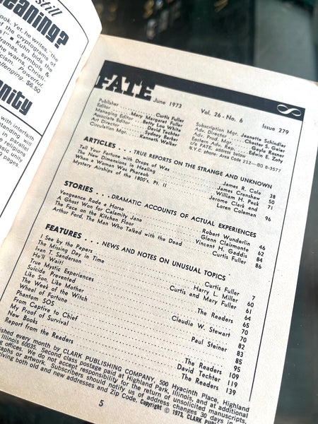 FATE Magazine - Vintage June 1973