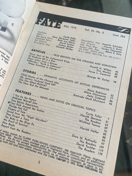 FATE Magazine - Vintage May 1972