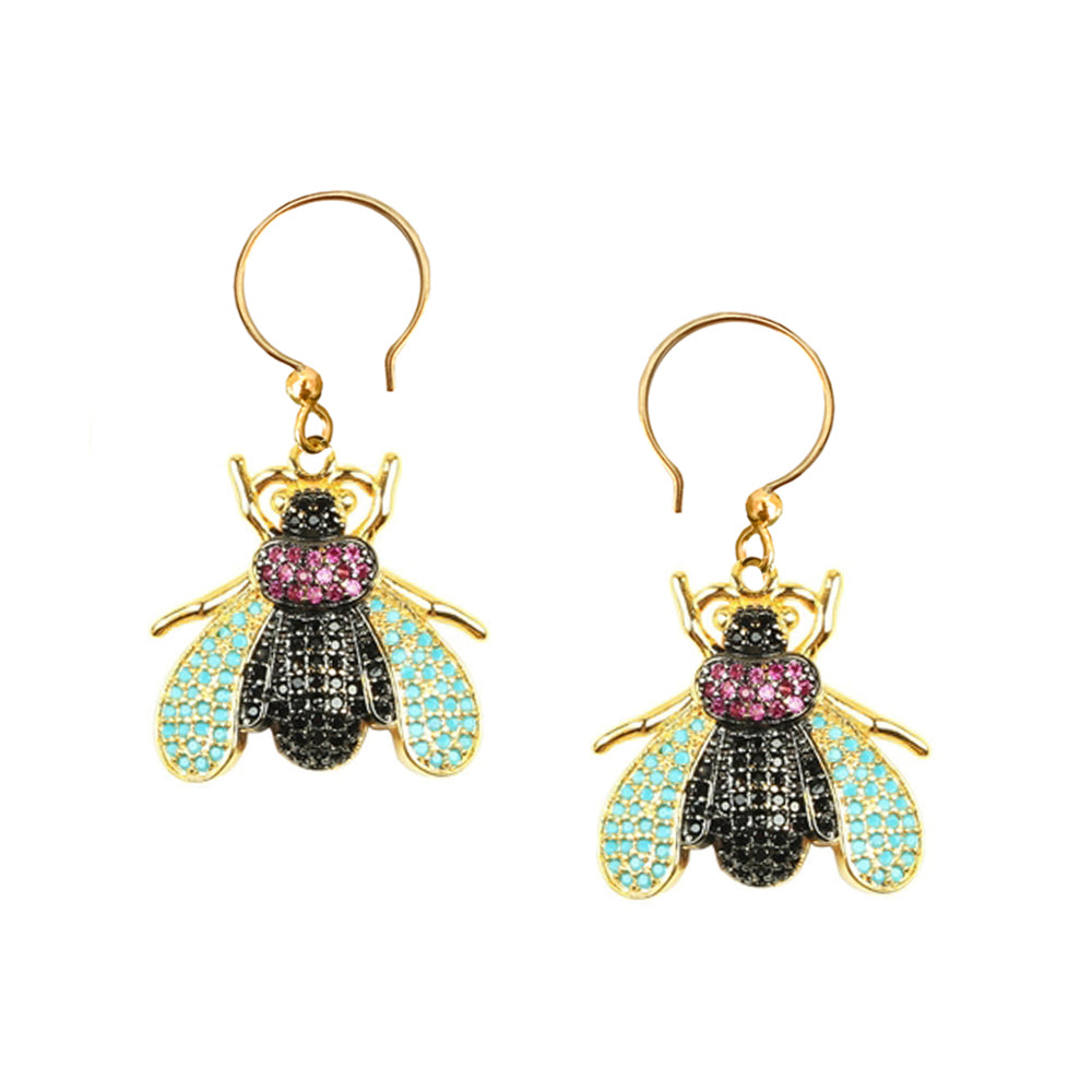 Golden Fly Earrings