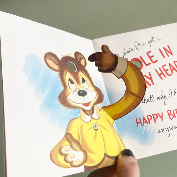 Forgotten Belated Birthday Card - Vintage 1950's