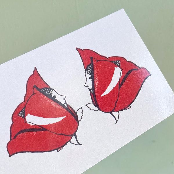 Flower Face Postcard