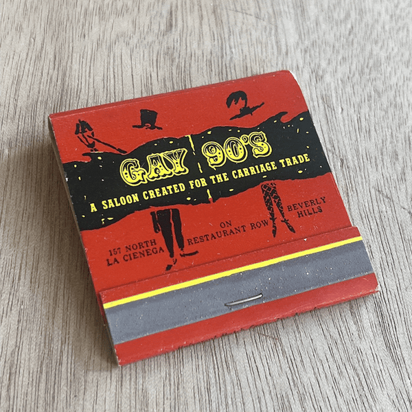 Vintage Restaurant, Bar, & Club Matches - LA & California