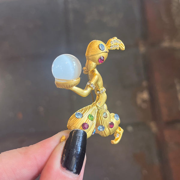 Vintage Magic Genie Brooch