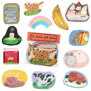 A Dozen Sticker Gift Labels