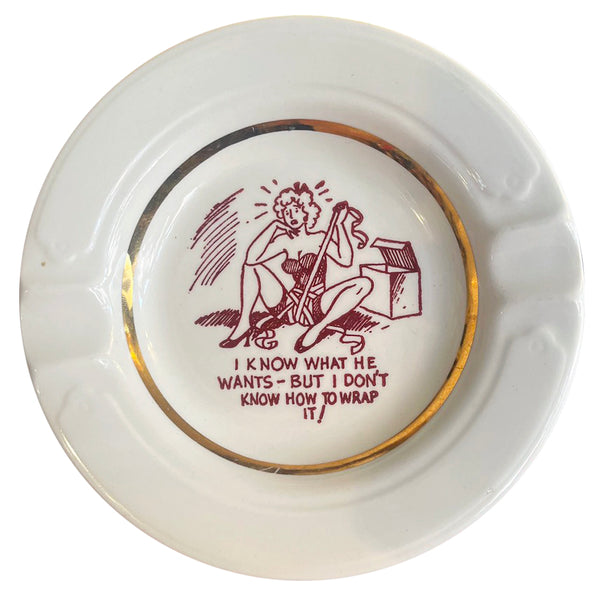 Wrap It! - Vintage 1950's Naughty Ashtray