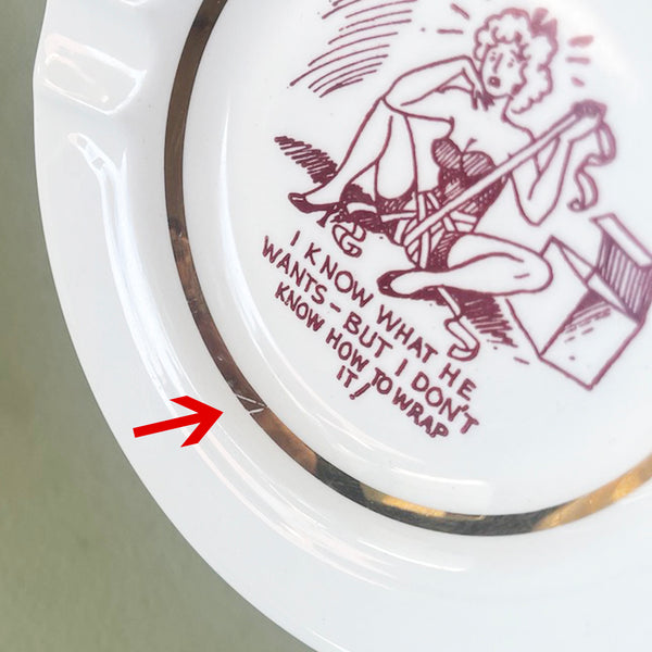 Wrap It! - Vintage 1950's Naughty Ashtray