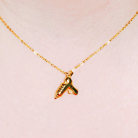 Gold Glue Gun Necklace
