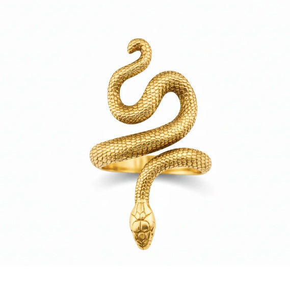Ophidian Snake Ring - Gold