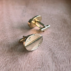 Vintage Gold Oval Cufflinks