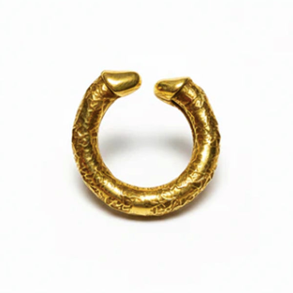 Phallus Ouroboros Ring - Gold