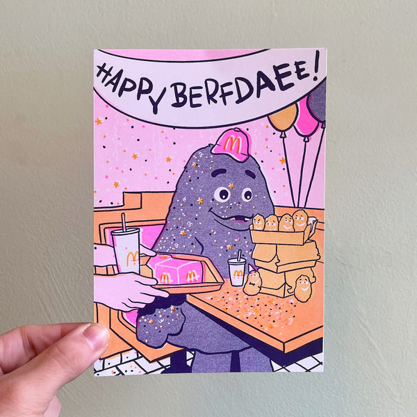 Grimace Birthday Card