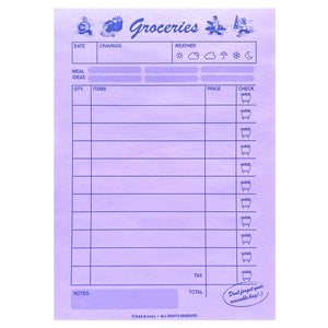 Grocery List Notepad