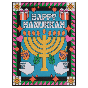 Groovy Happy Hanukkah Card