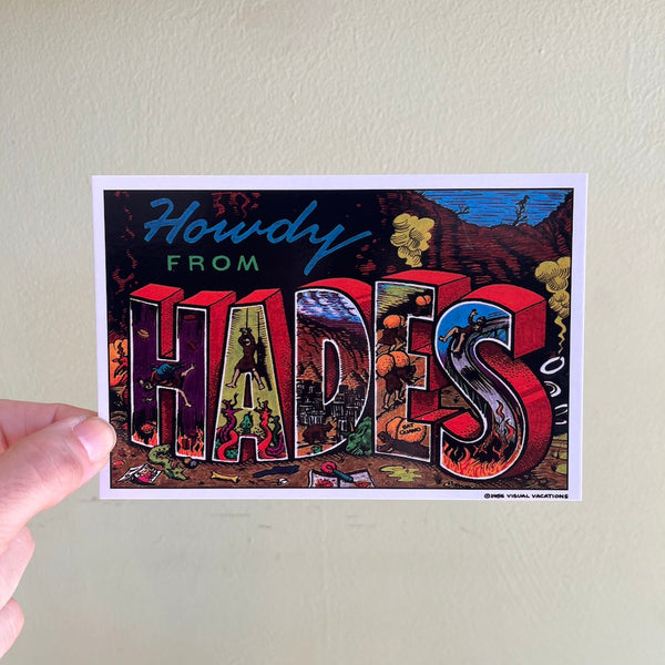 Howdy from Hades - Greetings Postcard