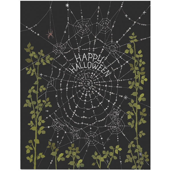 Shiny Web Halloween Card