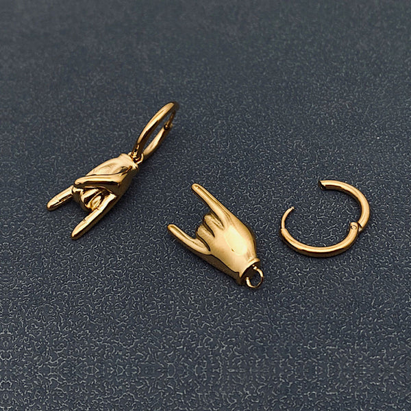 Horn Hand Earrings