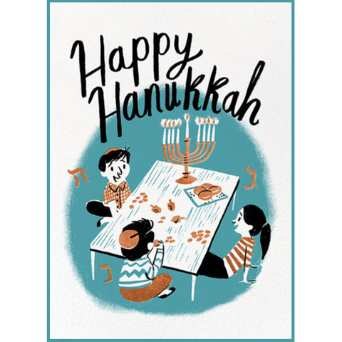 Happy Hanukkah Family Card