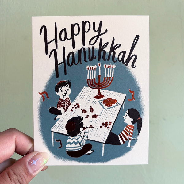 Happy Hanukkah Family Card