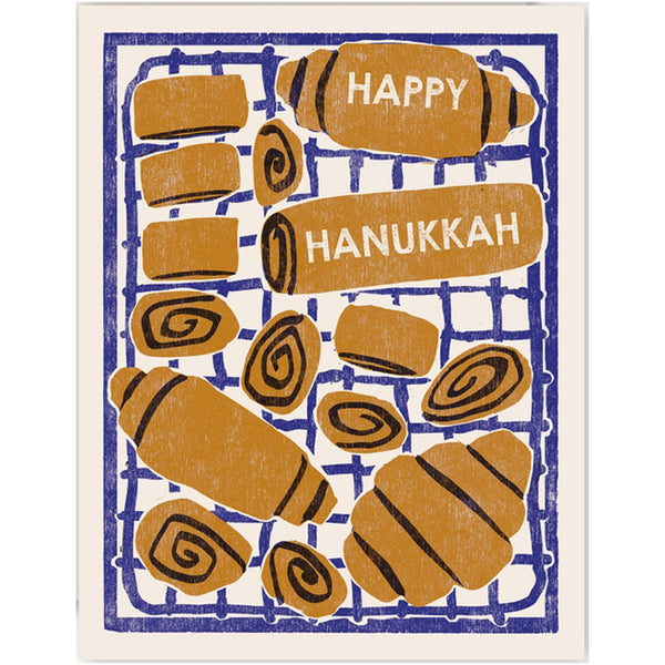 Happy Rugelach Hanukkah Card