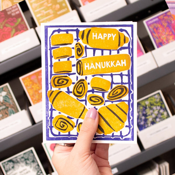 Happy Rugelach Hanukkah Card
