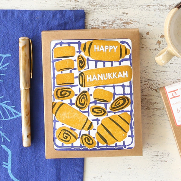 Happy Rugelach Hanukkah Card