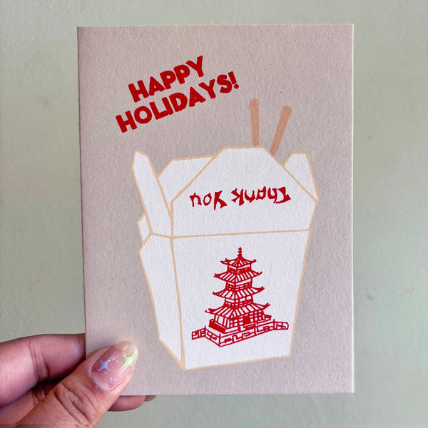 Chinese Take Out Holiday Card