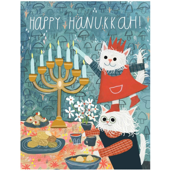 Happy Hanukkah Cats Card