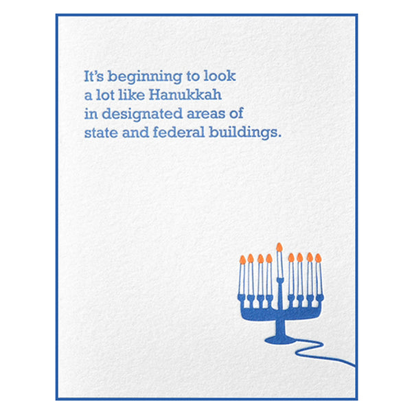 State & Federal Hanukkah Card