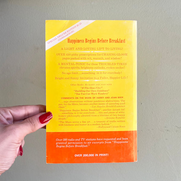 Happiness Begins Before Breakfast - Vintage 1960's Self-Help