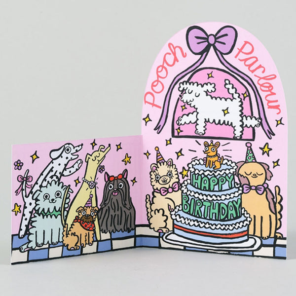 Pooch Parlor Birthday Card