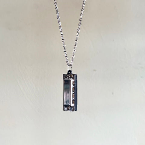 Mini Real Harmonica Necklace