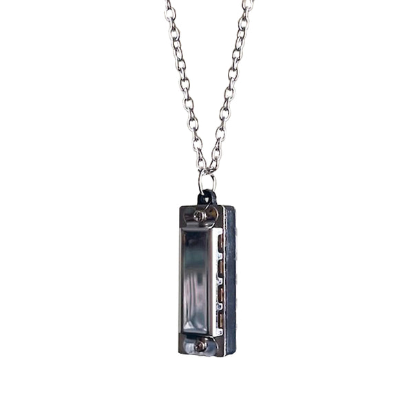 Mini Real Harmonica Necklace