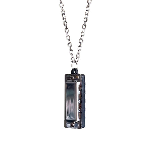 Mini Real Harmonica Necklace