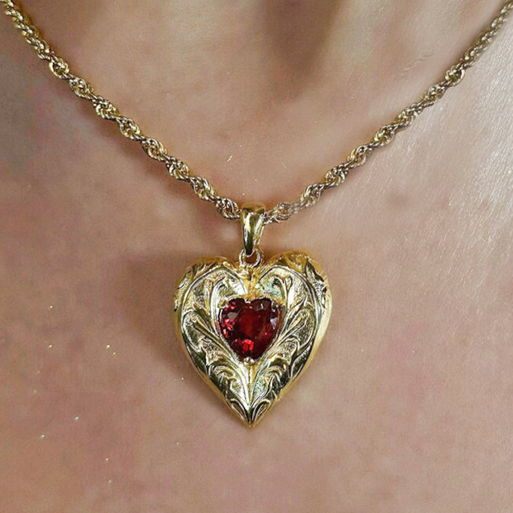 Doré Heart Necklace - Gold