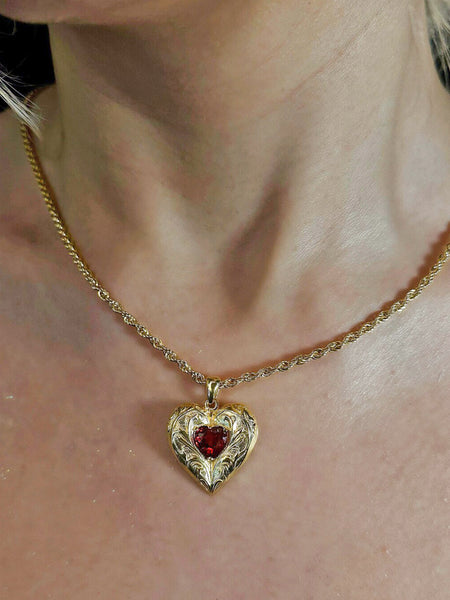 Doré Heart Necklace - Gold