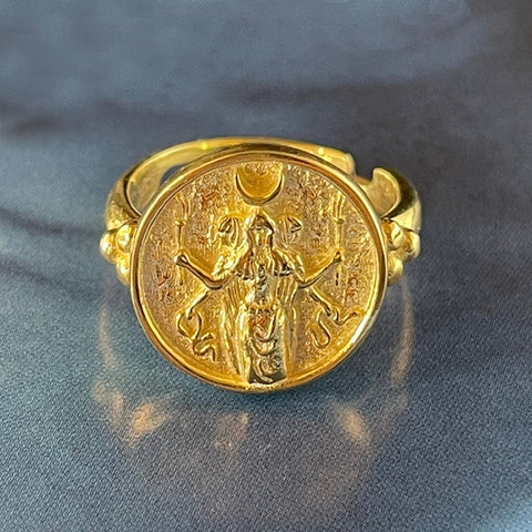 Gold Hecate Ring