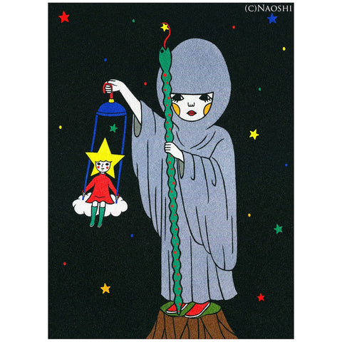 The Hermit - Tarot Card Art Print by Naoshi