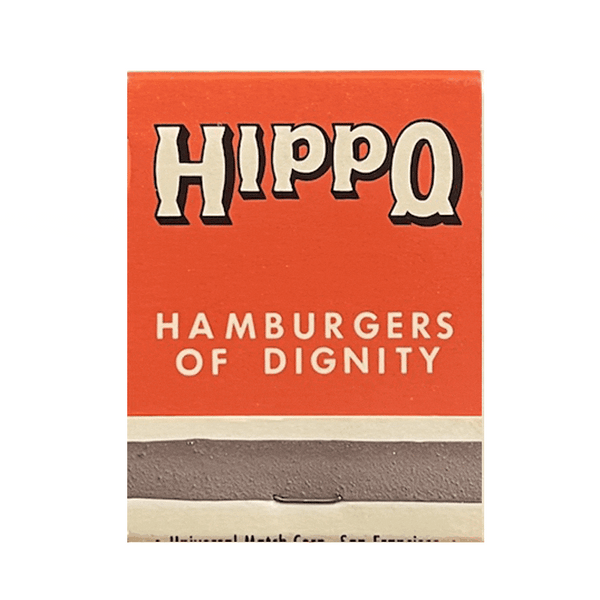Vintage 1960's Hippo Burger Matches