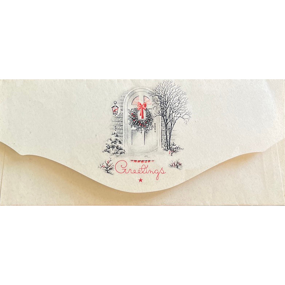 Holiday Greetings - Vintage Christmas Card