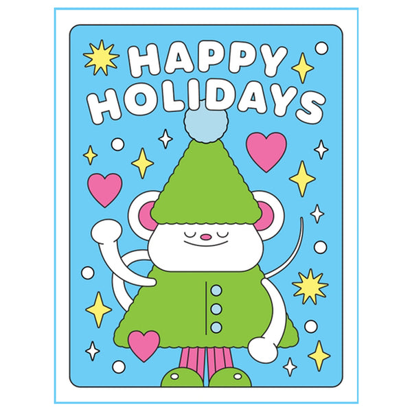 Merry Mouse Holiday Card