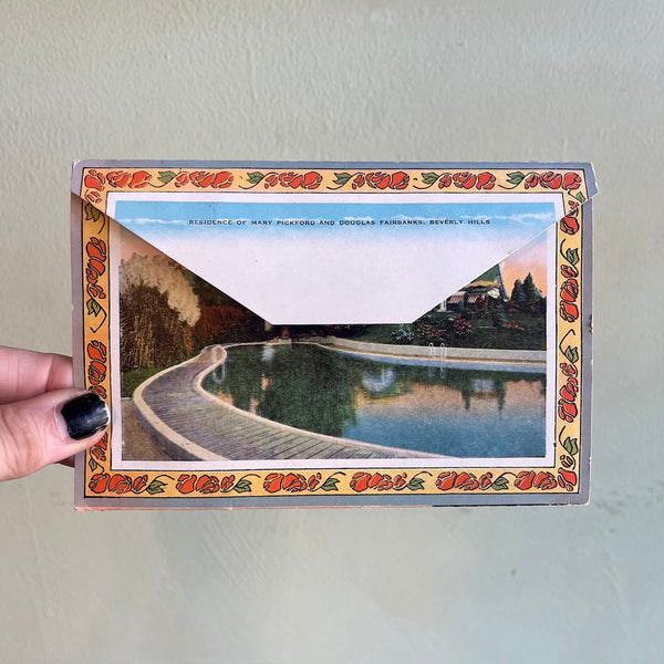 Homes of Movie Stars - Vintage 1930's Postcard Book