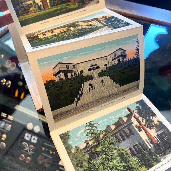 Homes of Movie Stars - Vintage 1930's Postcard Book