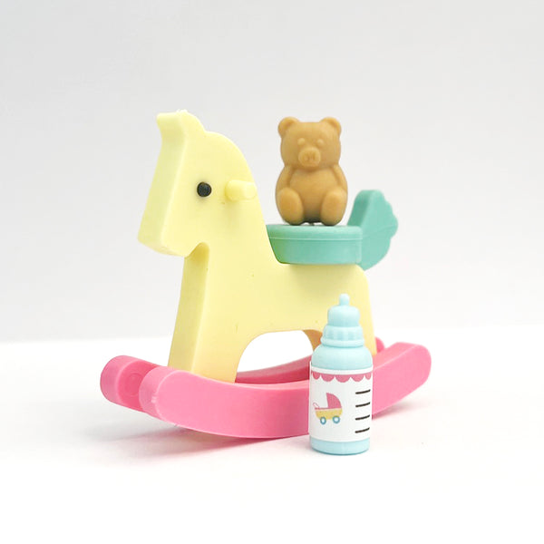 Rocking Horse Eraser Set