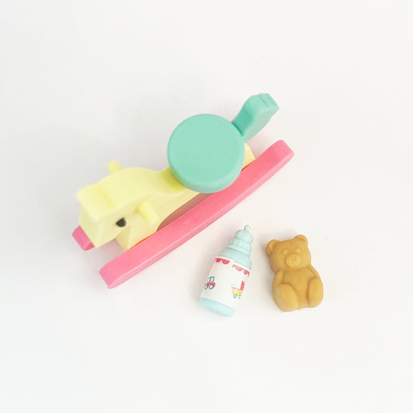 Rocking Horse Eraser Set