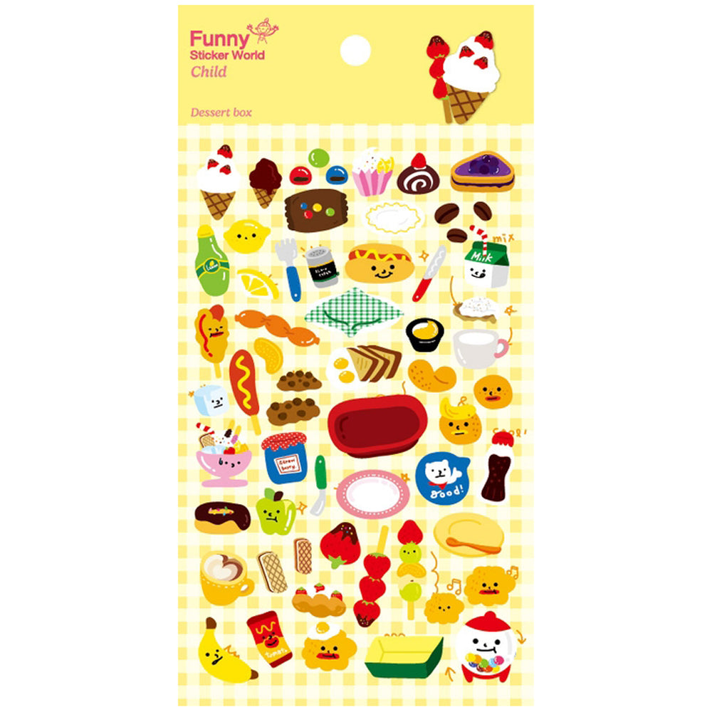 Snack Sticker Sheet Happy Snacks Sticker Sheet – Pygmy Hippo Shoppe