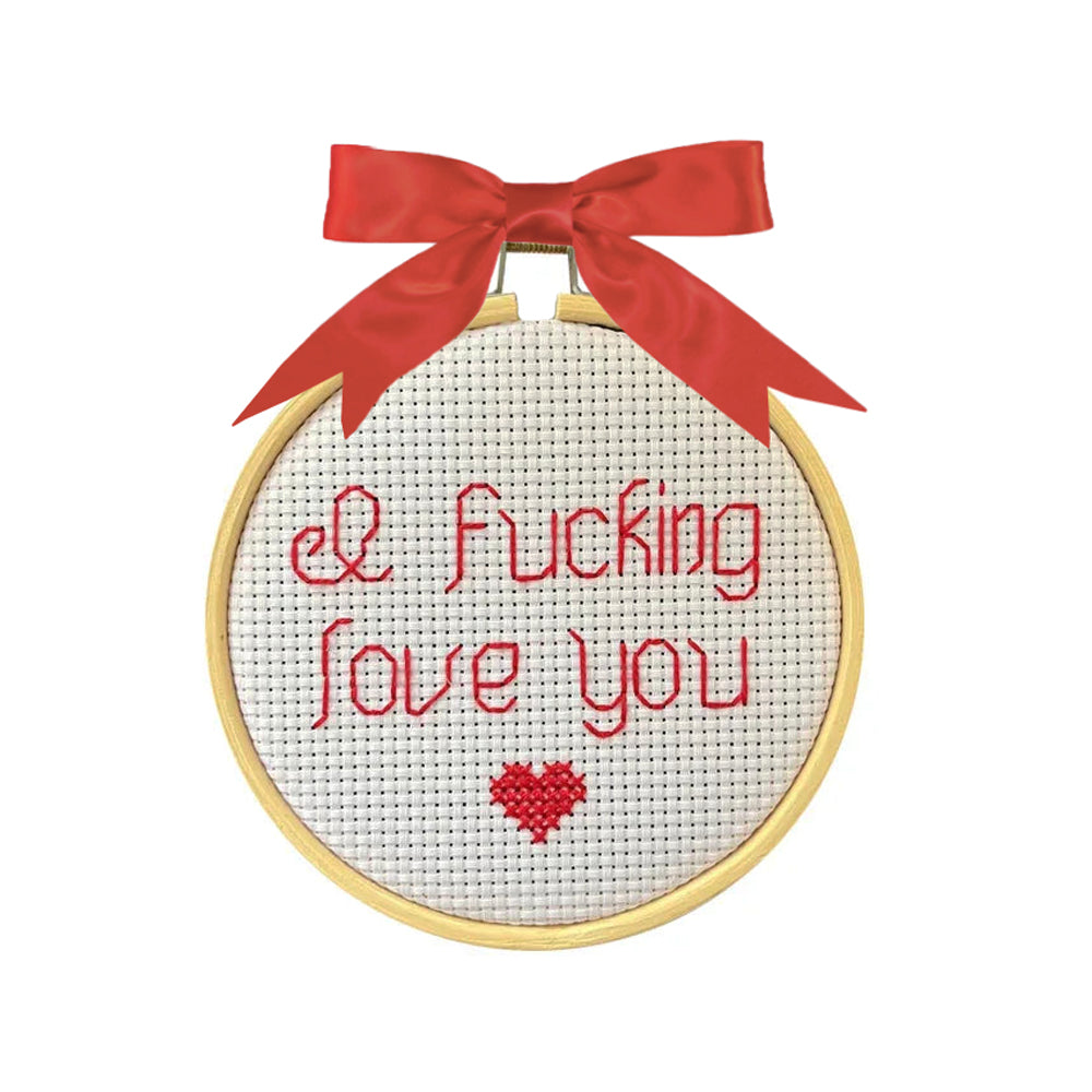 I Fucking Love You - Mini Cross Stitch