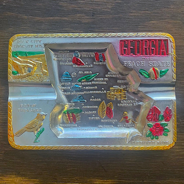 Vintage Souvenir State Ashtrays