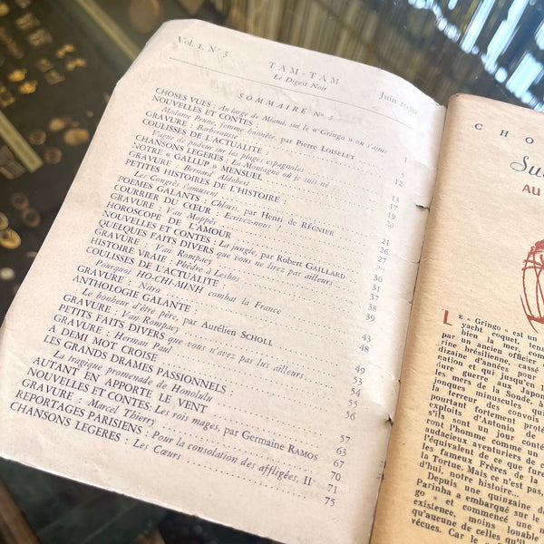 Tam Tam: Le Digest Noir - Vintage 1950