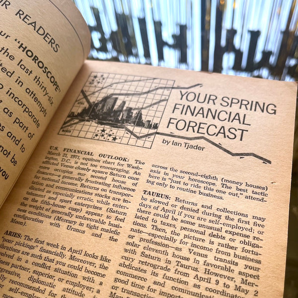 Horoscope Magazine - Vintage March 1971